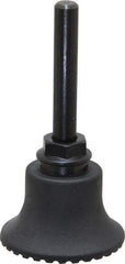 Made in USA - 1-1/2" Diam Quick-Change Type R Disc Backing Pad - 1/4" Shank Diam, Medium Density, 30,000 RPM - Exact Tool & Supply