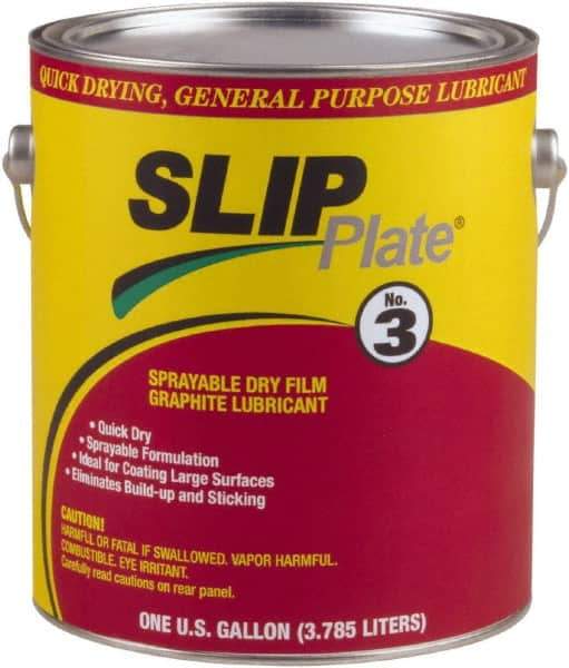 SLIP Plate - 1 Gal Can Lubricant - Black, -75°F to 450°F - Exact Tool & Supply