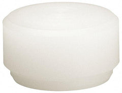 HALDER - 1-3/8" Face Diam, Grade Hard, White Dead Blow Hammer Tip - Nylon - Exact Tool & Supply