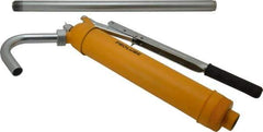 PRO-LUBE - Oil Lubrication 0.10 Strokes/oz Flow Steel Lever Hand Pump - For 15 to 55 Gal Container - Exact Tool & Supply