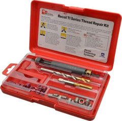 Recoil - 36 Inserts, 5/16-18, 5/16-18 UNC, Thread Repair Kit - 0.469" Insert Length - Exact Tool & Supply
