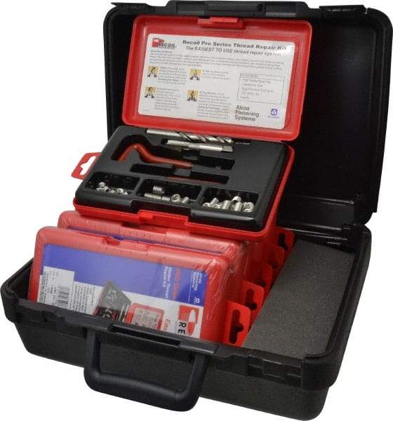 Recoil - #10-32 - 1/2-20 Internal Thread, #10-32, 1/4-28, 5/16-24, 3/8-24, 7/16-20, 1/2-20 UNF, Thread Repair Kit - Exact Tool & Supply