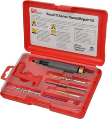 Recoil - 36 Inserts, #10-32, #10-32 UNF, Thread Repair Kit - 0.285" Insert Length - Exact Tool & Supply