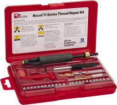 Recoil - 18 Inserts, M6x1.00, M6x1.00 Metric Coarse, Thread Repair Kit - 9mm Insert Length - Exact Tool & Supply