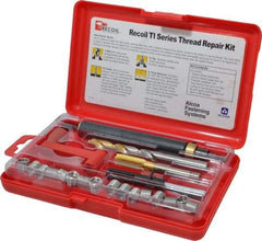 Recoil - 18 Inserts, M10x1.50, M10x1.50 Metric Coarse, Thread Repair Kit - 15mm Insert Length - Exact Tool & Supply