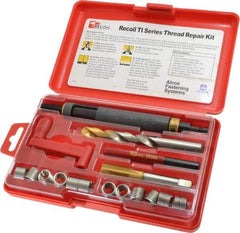 Recoil - 18 Inserts, M12x1.75, M12x1.75 Metric Coarse, Thread Repair Kit - 18mm Insert Length - Exact Tool & Supply