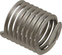 Recoil - 9/16-12 UNC, 0.844" OAL, Free Running Helical Insert - 8-1/4 Free Coils, Tanged, Stainless Steel, 1-1/2D Insert Length - Exact Tool & Supply