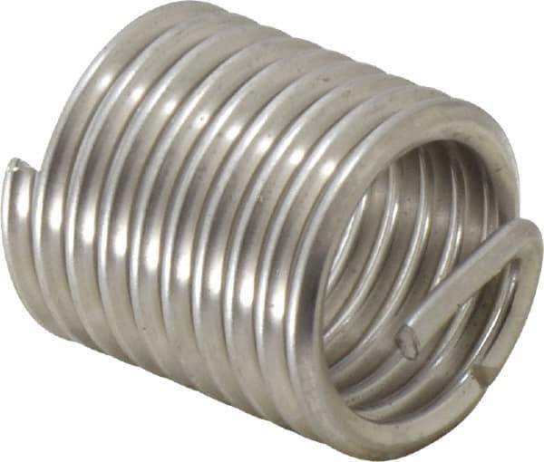 Recoil - 3/4-10 UNC, 1-1/8" OAL, Free Running Helical Insert - 9-3/8 Free Coils, Tanged, Stainless Steel, 1-1/2D Insert Length - Exact Tool & Supply