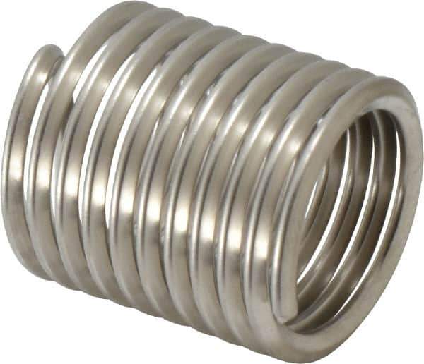 Recoil - 7/8-9 UNC, 1.312" OAL, Free Running Helical Insert - 10 Free Coils, Tanged, Stainless Steel, 1-1/2D Insert Length - Exact Tool & Supply