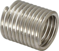 Recoil - 7/8-9 UNC, 1.312" OAL, Free Running Helical Insert - 10 Free Coils, Tanged, Stainless Steel, 1-1/2D Insert Length - Exact Tool & Supply