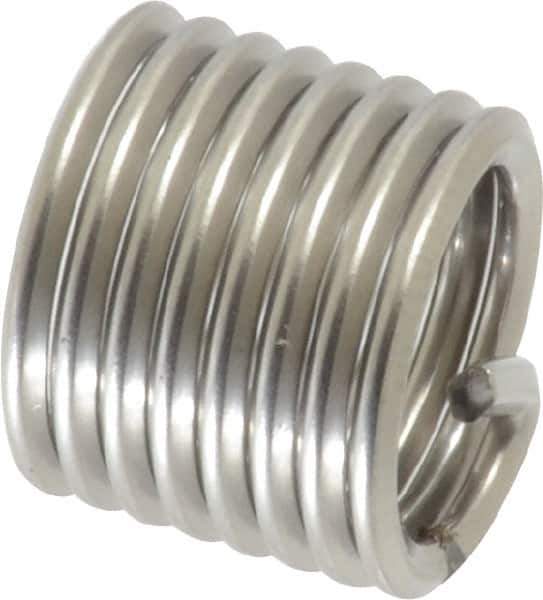 Recoil - M10x1.50 Metric Coarse, 15" OAL, Free Running Helical Insert - 8 Free Coils, Tanged, Stainless Steel, 1-1/2D Insert Length - Exact Tool & Supply