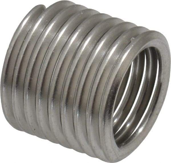 Recoil - M12x1.75 Metric Coarse, 18" OAL, Free Running Helical Insert - 8-1/4 Free Coils, Tanged, Stainless Steel, 1-1/2D Insert Length - Exact Tool & Supply