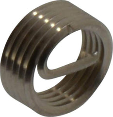 Recoil - 1/8-27 NPT, 0.273" OAL, Free Running Helical Insert - 5-1/8 Free Coils, Tanged, Stainless Steel, 1-1/2D Insert Length - Exact Tool & Supply