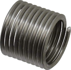 Recoil - M10x1.25 Metric Fine, 15" OAL, Free Running Helical Insert - 9-1/2 Free Coils, Tanged, Stainless Steel, 1-1/2D Insert Length - Exact Tool & Supply