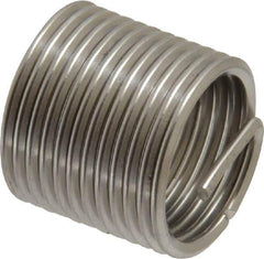Recoil - M12x1.25 Metric Fine, 18mm OAL, Free Running Helical Insert - Tanged, Stainless Steel, 1-1/2D Insert Length - Exact Tool & Supply