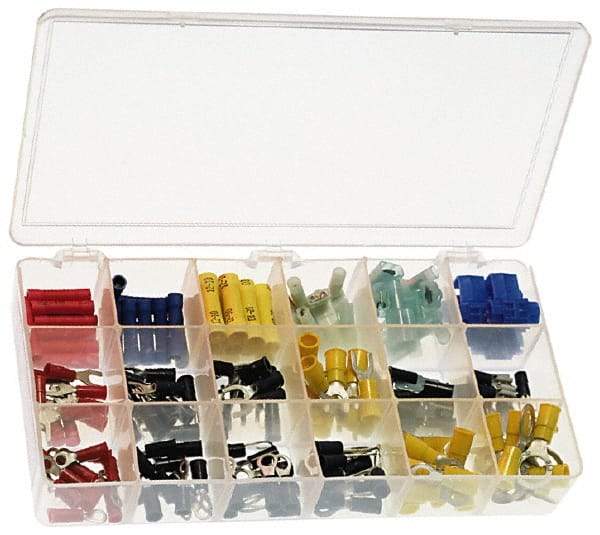 Precision Brand - 175 Piece, Electrical Terminal Fastener Kit - Exact Tool & Supply