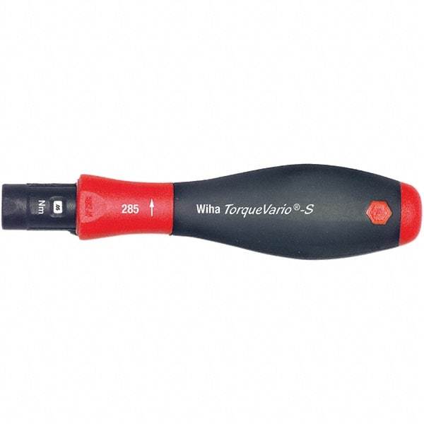Wiha - 1 Piece, 0.4 to 1 N/m, Adjustable Torque Limiting Screwdriver - 1/4" Drive - Exact Tool & Supply