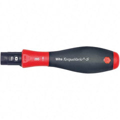 Wiha - 1 Piece, 0.4 to 1 N/m, Adjustable Torque Limiting Screwdriver - 1/4" Drive - Exact Tool & Supply