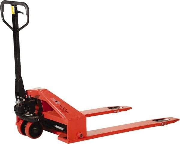 Vestil - 2,200 Lb Capacity, 3.38" Lift Industrial Pallet Truck - 1-1/2" Min Lift Height, 44" Fork Length x 6-1/2" Fork Width, 33" Overall Width - Exact Tool & Supply