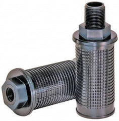 Flow Ezy Filters - 30 Mesh, 11 LPM, 3 GPM, 2-1/4" Diam, Male Suction Strainer without Bypass - Exact Tool & Supply