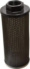 Flow Ezy Filters - 60 Mesh, 114 LPM, 30 GPM, 4.3" Diam, Female Suction Strainer without Bypass - 1-1/2 Port NPT, 9.8" Long - Exact Tool & Supply