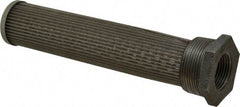Flow Ezy Filters - 60 Mesh, 57 LPM, 15 GPM, 1.7" Diam, Male/Female Tank Mounted Strainer - 1-1/2 x 1 Port NPT, 8-1/2" Long - Exact Tool & Supply