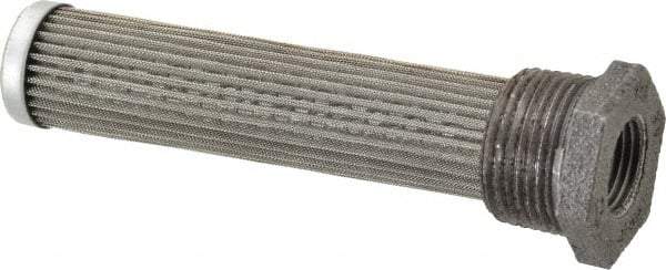 Flow Ezy Filters - 60 Mesh, 19 LPM, 5 GPM, 1" Diam, Male/Female Tank Mounted Strainer - 1 x 1/2 Port NPT, 5.4" Long - Exact Tool & Supply