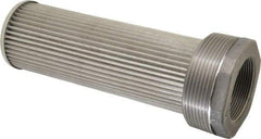 Flow Ezy Filters - 100 Mesh, 189 LPM, 50 GPM, 3" Diam, Male/Female Tank Mounted Strainer - 3 x 2 Port NPT, 9.8" Long - Exact Tool & Supply