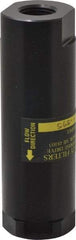 Flow Ezy Filters - 1/2 NPT Thread, 595 Micron, 1.6" Outside Diam, 4.9" Long, Stainless Steel Wire Cloth Media, Filter Assembly - Anodized Aluminum - Exact Tool & Supply