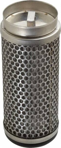 Flow Ezy Filters - 149 Micron, 2.1" Outside Diam, 5" Long, Stainless Steel Wire Cloth Media, Filter Element - 1.4" Inside Diam, Stainless Steel - Exact Tool & Supply