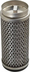 Flow Ezy Filters - 149 Micron, 2.1" Outside Diam, 5" Long, Stainless Steel Wire Cloth Media, Filter Element - 1.4" Inside Diam, Stainless Steel - Exact Tool & Supply