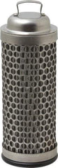 Flow Ezy Filters - 74 Micron, 1.6" Outside Diam, 4-1/2" Long, Stainless Steel Wire Cloth Media, Filter Element - 1.1" Inside Diam, Stainless Steel - Exact Tool & Supply