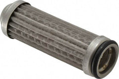 Flow Ezy Filters - 149 Micron, 1" Outside Diam, 3.4" Long, Stainless Steel Wire Cloth Media, Filter Element - 0.6" Inside Diam, Anodized Aluminum - Exact Tool & Supply