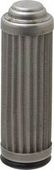 Flow Ezy Filters - 74 Micron, 1" Outside Diam, 3.4" Long, Stainless Steel Wire Cloth Media, Filter Element - 0.6" Inside Diam, Anodized Aluminum - Exact Tool & Supply
