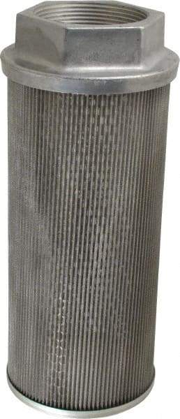 Flow Ezy Filters - 60 Mesh, 378 LPM, 100 GPM, 5.4" Diam, Female Suction Strainer without Bypass - 3 Port NPT, 12-1/2" Long - Exact Tool & Supply