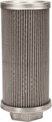 Flow Ezy Filters - 60 Mesh, 76 LPM, 20 GPM, 3.3" Diam, Female Suction Strainer without Bypass - 1-1/4 Port NPT, 7.4" Long - Exact Tool & Supply