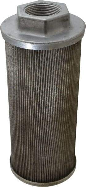 Flow Ezy Filters - 60 Mesh, 114 LPM, 30 GPM, 4.3" Diam, Female Suction Strainer without Bypass - 1-1/2 Port NPT, 9.8" Long - Exact Tool & Supply