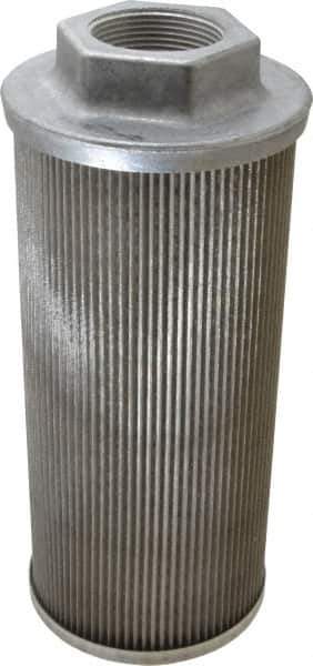 Flow Ezy Filters - 100 Mesh, 189 LPM, 50 GPM, 4.3" Diam, Female Suction Strainer without Bypass - 1-1/2 Port NPT, 9.8" Long - Exact Tool & Supply