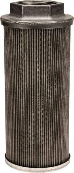 Flow Ezy Filters - 60 Mesh, 189 LPM, 50 GPM, 4.3" Diam, Female Suction Strainer without Bypass - 2 Port NPT, 9.8" Long - Exact Tool & Supply