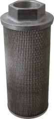 Flow Ezy Filters - 60 Mesh, 284 LPM, 75 GPM, 5.4" Diam, Female Suction Strainer without Bypass - 2-1/2 Port NPT, 12-1/2" Long - Exact Tool & Supply