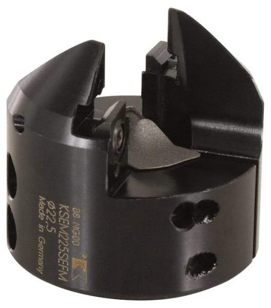 Kennametal - Series KSEM, 20.5mm ID, 50mm Overall Diam, 48mm OAL Drilling Chamfer Ring - 3.42807R001 Insert, 45° Chamfer, 2 Inserts - Exact Tool & Supply
