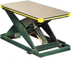 Southworth - 2,000 Lb Capacity Hydraulic Scissor Lift Table - 6-3/4" to 42-3/4" Lift Height, 48" Platform Length x 48" Platform Width - Exact Tool & Supply