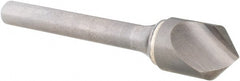 SGS - 1/2" Head Diam, 1/4" Shank Diam, 1 Flute 90° Solid Carbide Countersink - Exact Tool & Supply
