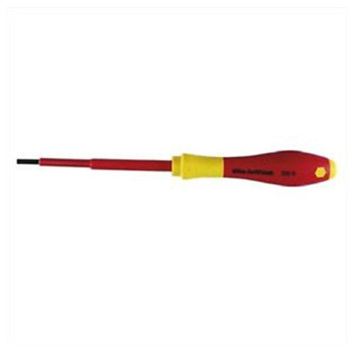 Insulated Cushion Grip Slotted Screwdriver 8.0 × 175 mm (5/16″) In Carded Hanger - Exact Tool & Supply