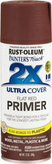Rust-Oleum - 12 oz Red Aerosol Primer - 10 to 12 Sq Ft Coverage, Interior/Exterior - Exact Tool & Supply