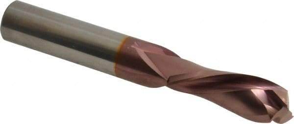 Onsrud - 1/2" Cutting Diam x 1-3/8" Length of Cut, 2 Flute, Compression Spiral Router Bit - Marathon Coated, Right Hand Cut, Solid Carbide, 3-1/2" OAL x 1/2" Shank Diam, Double Edge, 30° Helix Angle - Exact Tool & Supply