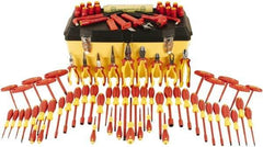 Wiha - 80 Piece Insulated Hand Tool Set - Comes in Molded Case - Exact Tool & Supply