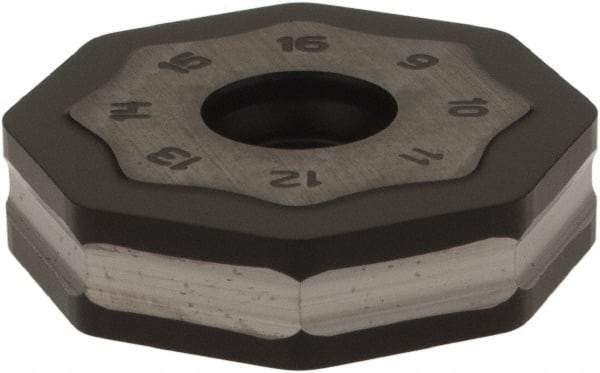 Seco - ONMU090520 MD16 Grade MP2500 Carbide Milling Insert - TiCN/Al2O3 Finish, 0.228" Thick, 0.866" Inscribed Circle - Exact Tool & Supply