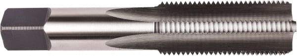 Union Butterfield - M18x2.50 Metric Coarse 6H 4 Flute Bright Finish High Speed Steel Straight Flute Standard Hand Tap - Bottoming, Right Hand Thread, 4-1/32" OAL, 1-13/16" Thread Length, D7 Limit, Oversize - Exact Tool & Supply