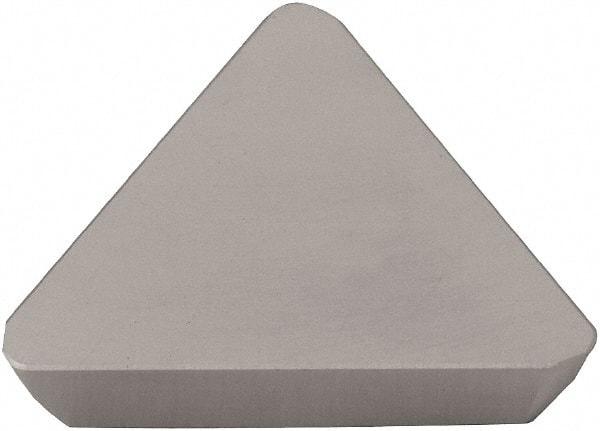 Kyocera - TEEN43 Grade TN100M Cermet Milling Insert - TiCN/NbC Finish, 3/16" Thick, 1/2" Inscribed Circle - Exact Tool & Supply